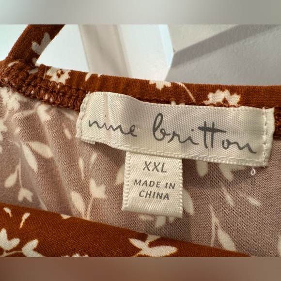 Nine Britton Burnt Orange Strappy Sundress - Picture 3 of 6